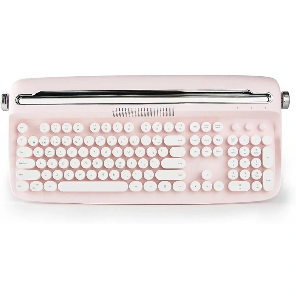 COPY - YUNZII ACTTO B503 Wireless Typewriter Keyboard - Bluetooth - Baby Pink